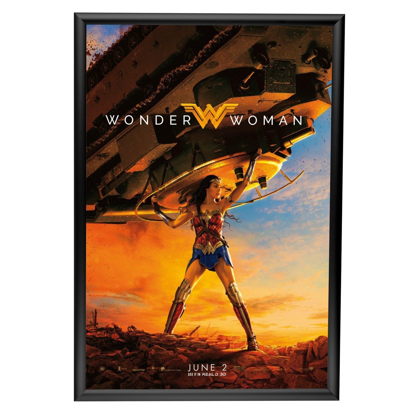 68.58 x 101.60 cm Black Movie Poster Frame 25MM SnapeZo®