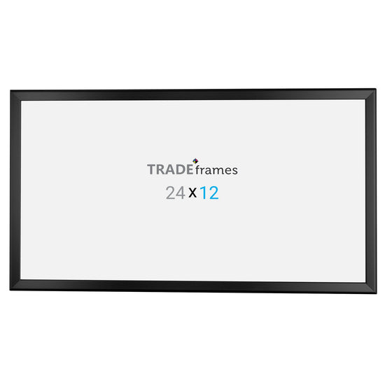 30.48 x 60.96 cm Black Snap Frame - 32MM Profile