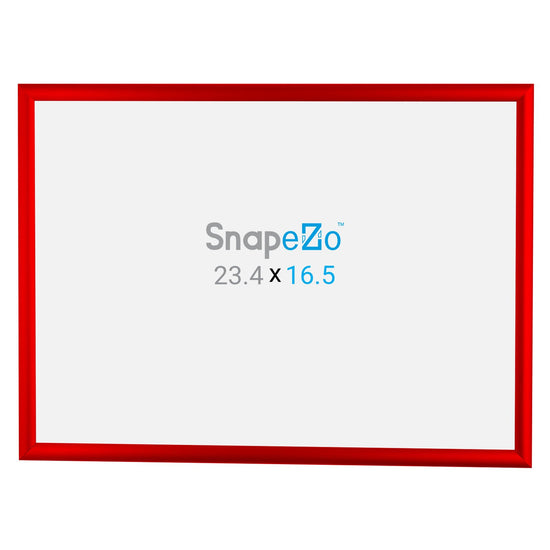 SnapeZo® A2 (59,4 x 42 cm) Marco a presión rojo - Perfil de 25 mm