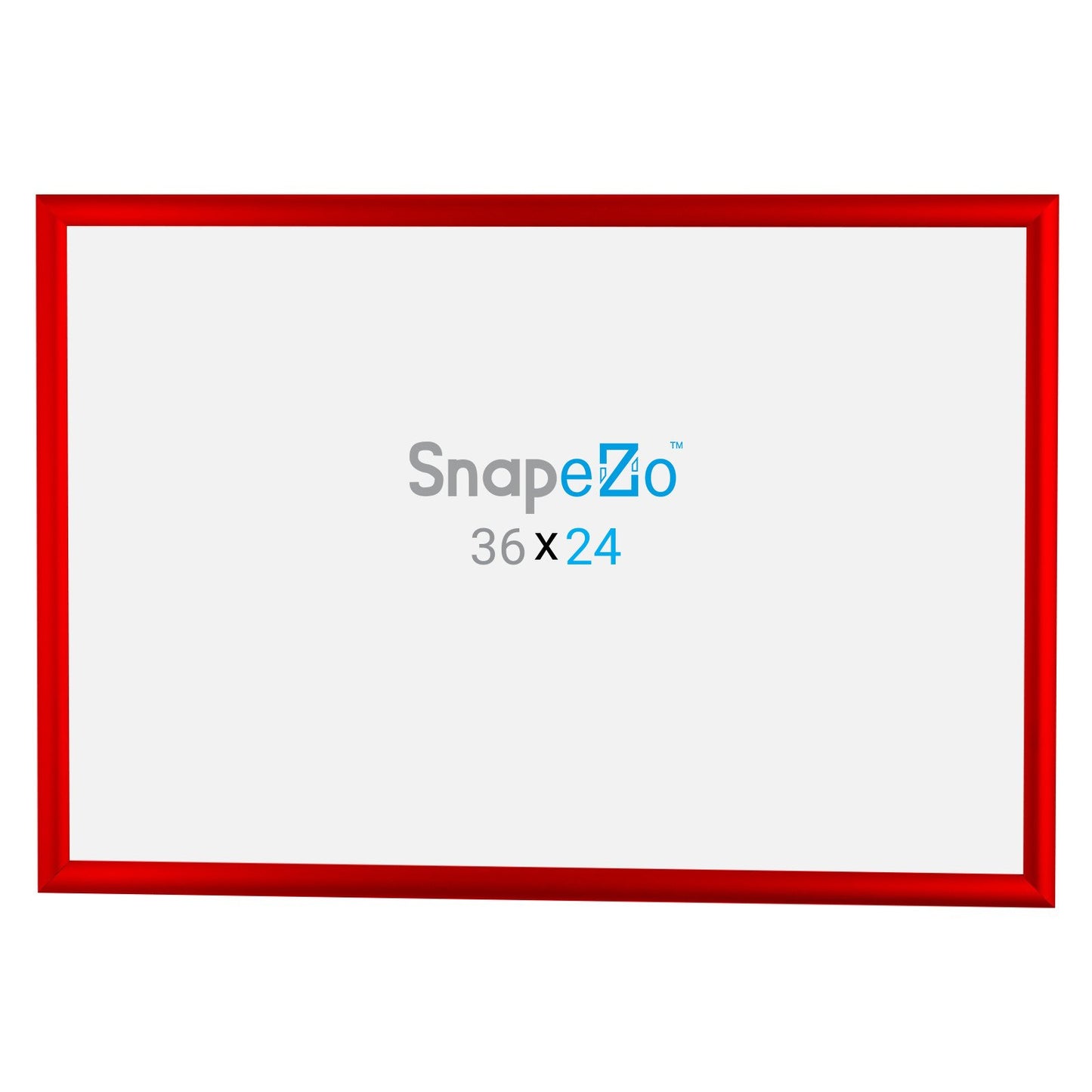 SnapeZo® 60,96 x 91,44 cm Marco a presión rojo - Perfil de 25 mm