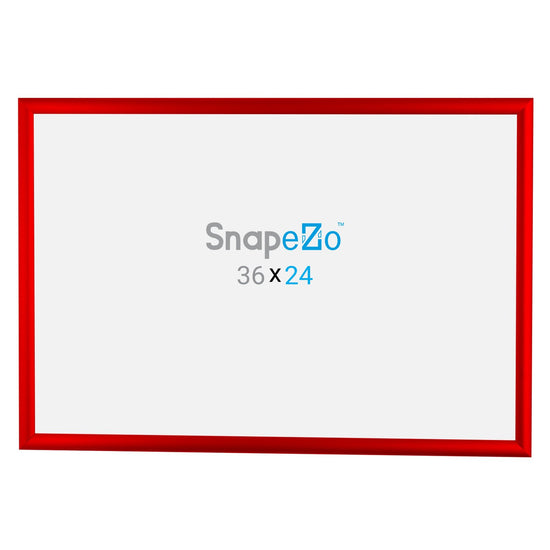 SnapeZo® 60,96 x 91,44 cm Marco a presión rojo - Perfil de 25 mm