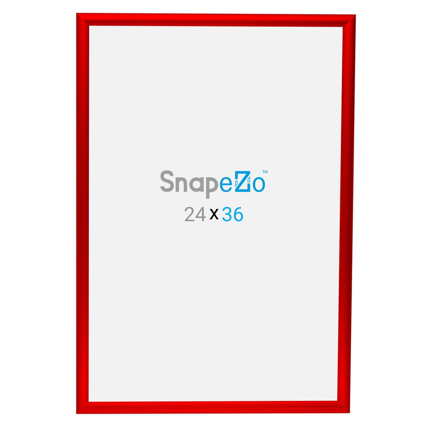 SnapeZo® 60,96 x 91,44 cm Marco a presión rojo - Perfil de 25 mm