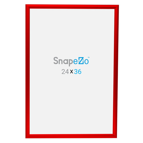 SnapeZo® 60,96 x 91,44 cm Marco a presión rojo - Perfil de 25 mm