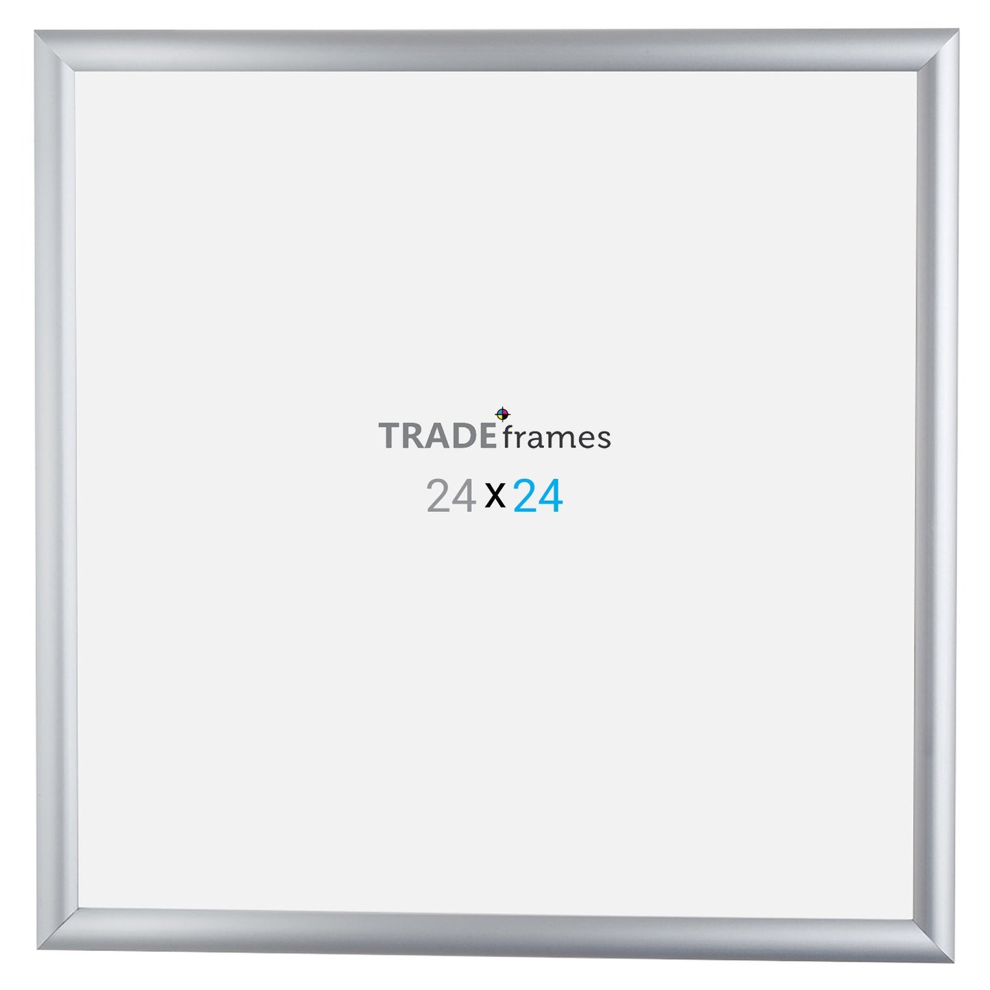 60.96 x 60.96 cm Silver Snap Frame - 25MM Profile