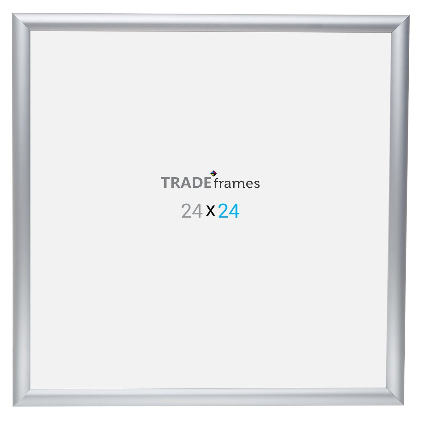 60.96 x 60.96 cm Silver Snap Frame - 25MM Profile