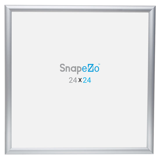 SnapeZo® 60.96 x 60.96 cm Silver Snap Frame - 25MM Profile