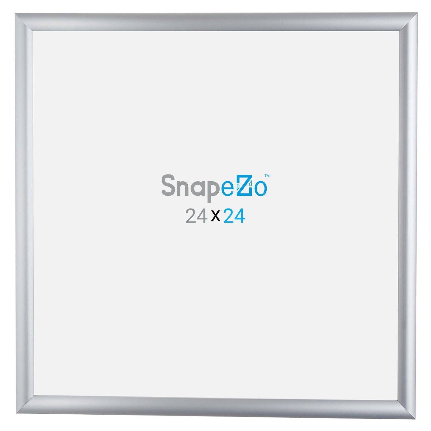 SnapeZo® 60.96 x 60.96 cm Silver Snap Frame - 25MM Profile