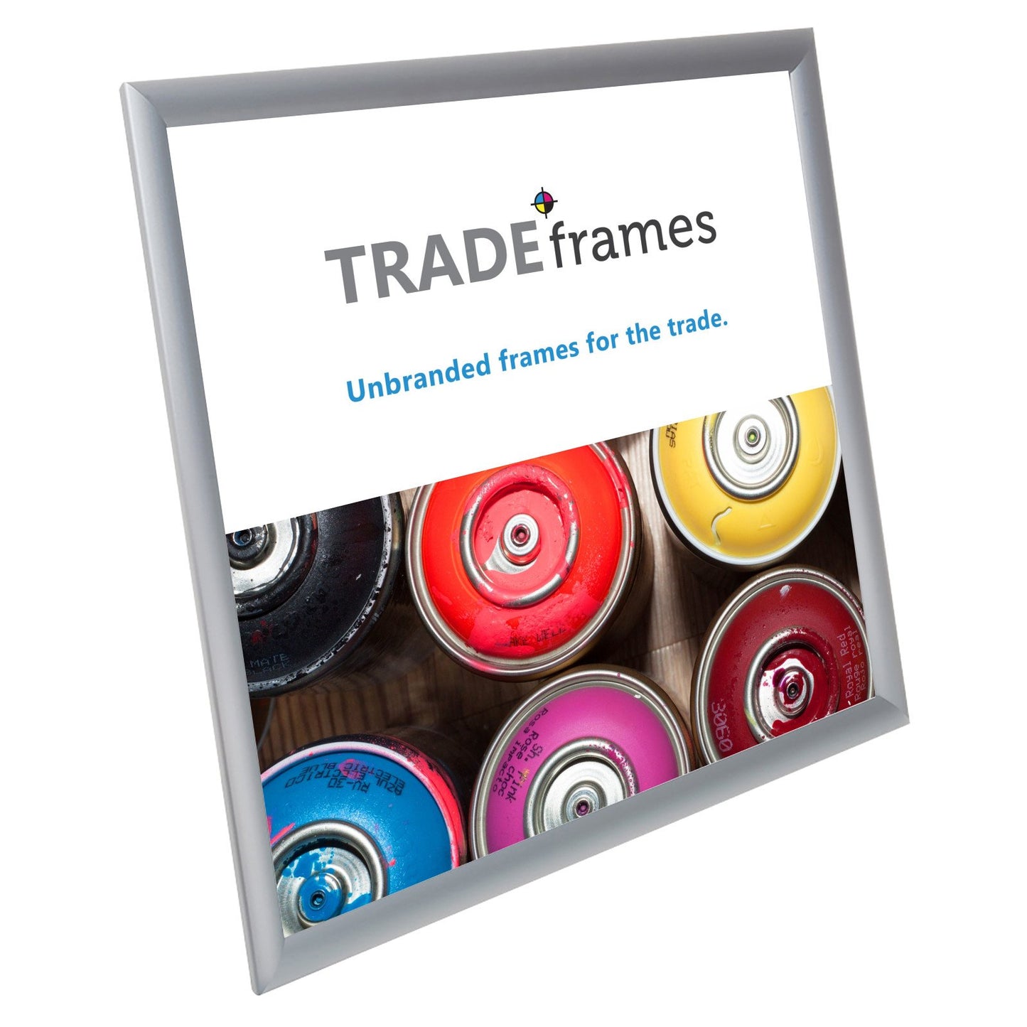 60.96 x 60.96 cm Silver Snap Frame - 25MM Profile