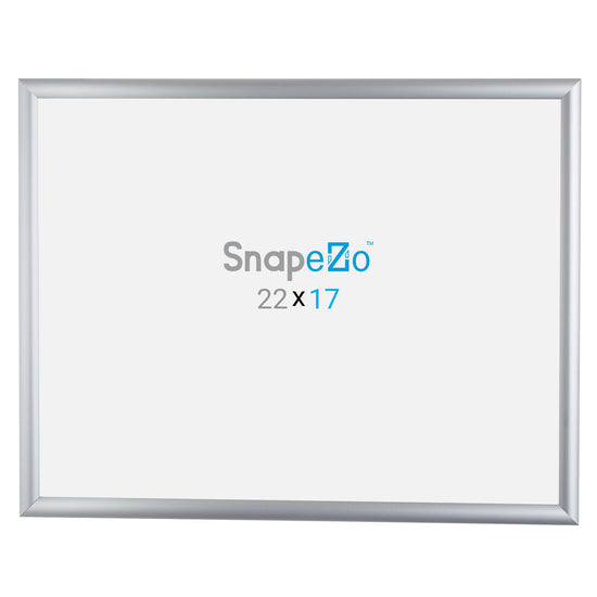 SnapeZo® Marco a presión plateado de 43,18 x 55,88 cm - Perfil de 25 mm