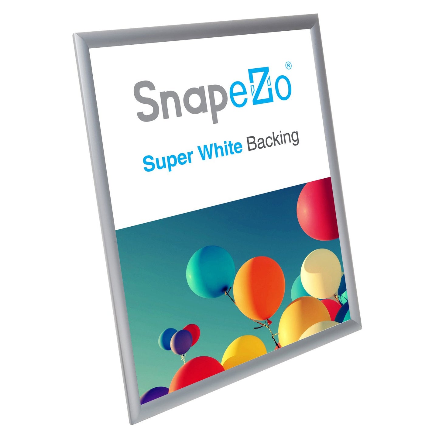 SnapeZo® 43.18 x 55.88 cm Silver Snap Frame - 25MM Profile