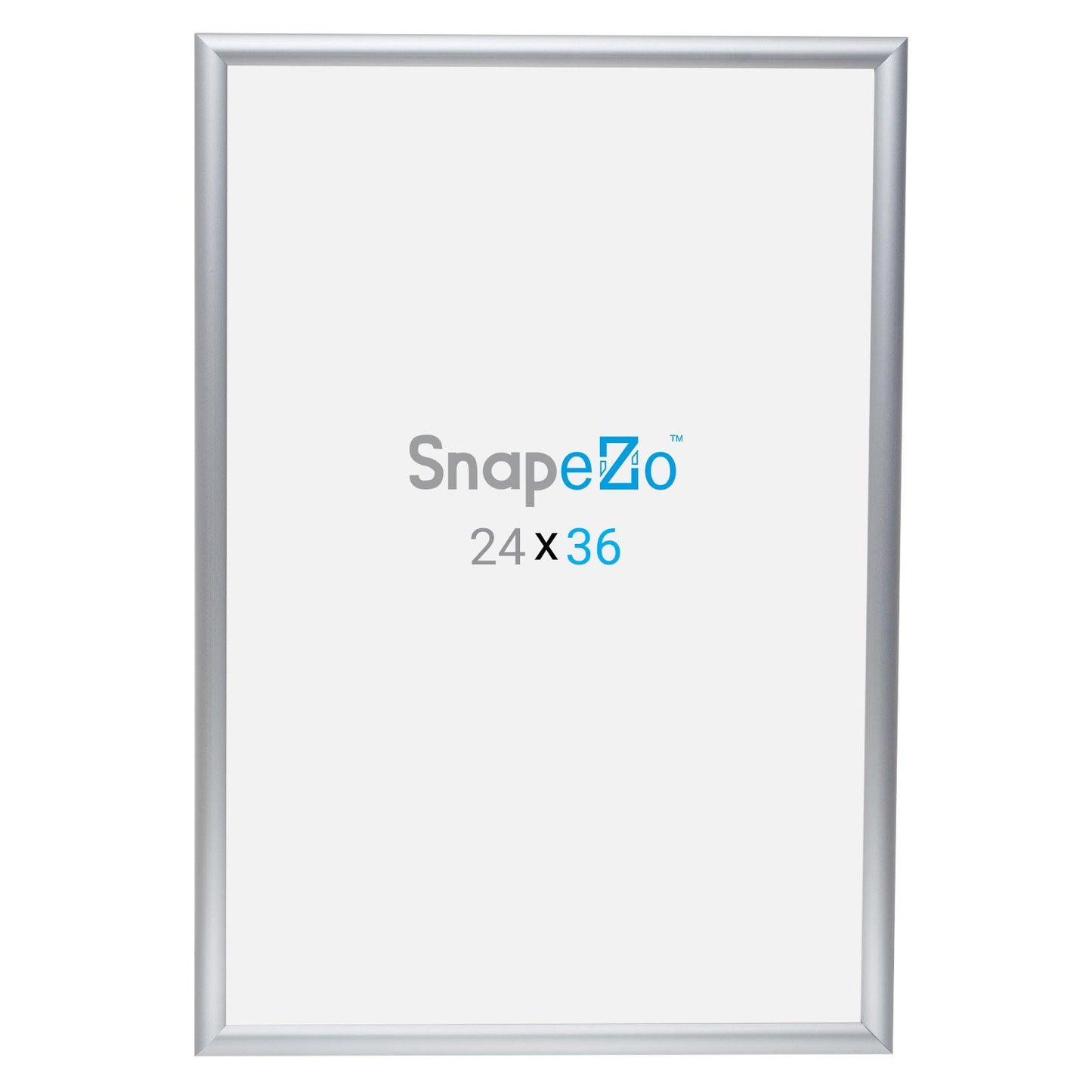 SnapeZo® Marco a presión plateado de 60,96 x 91,44 cm - Perfil de 25 mm