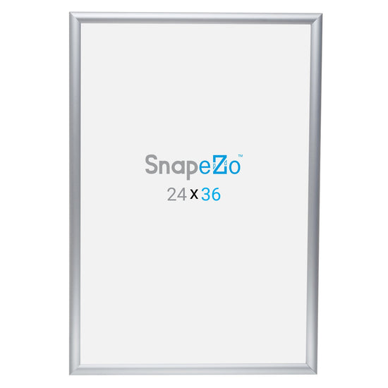 SnapeZo® Marco a presión plateado de 60,96 x 91,44 cm - Perfil de 25 mm