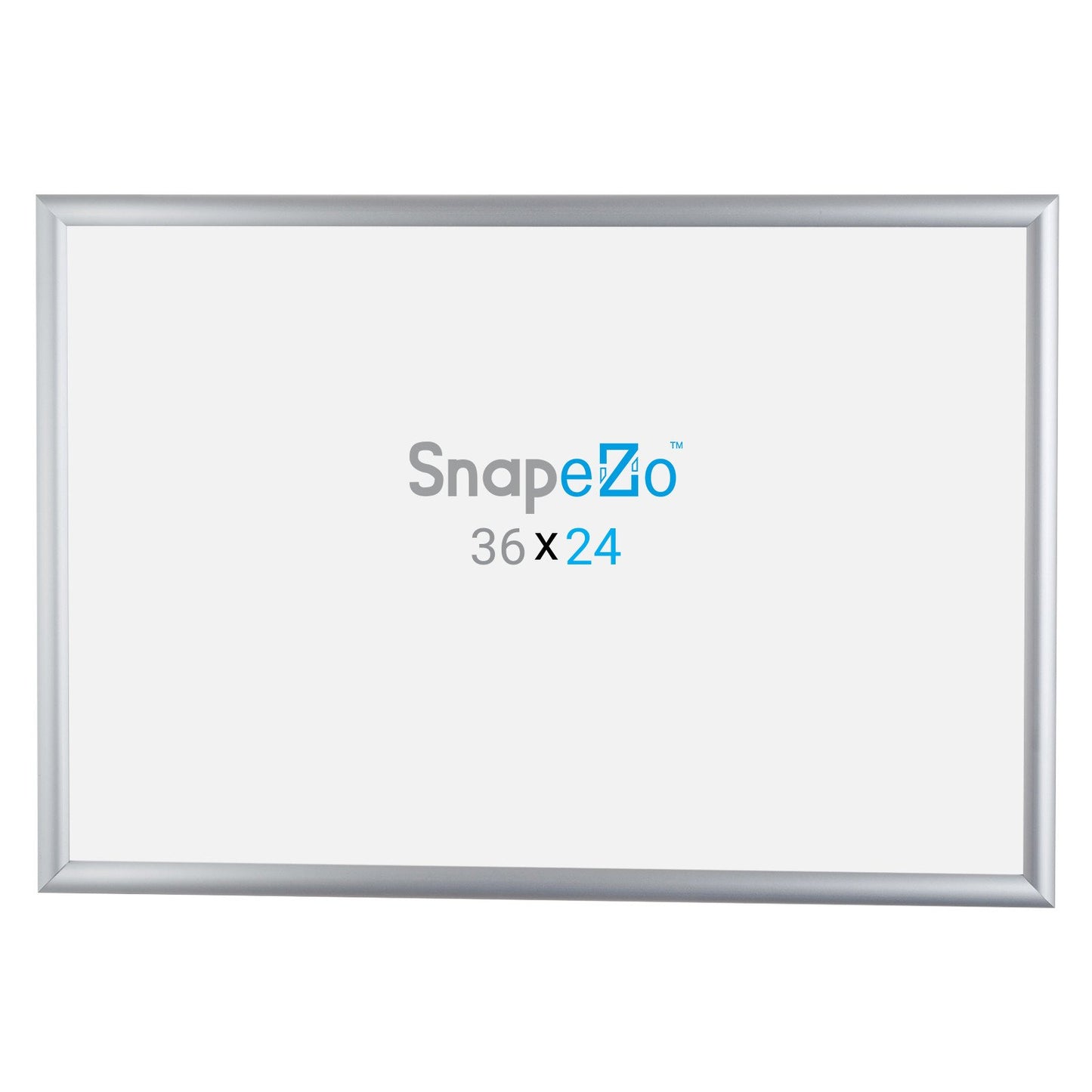 SnapeZo® Marco a presión plateado de 60,96 x 91,44 cm - Perfil de 25 mm