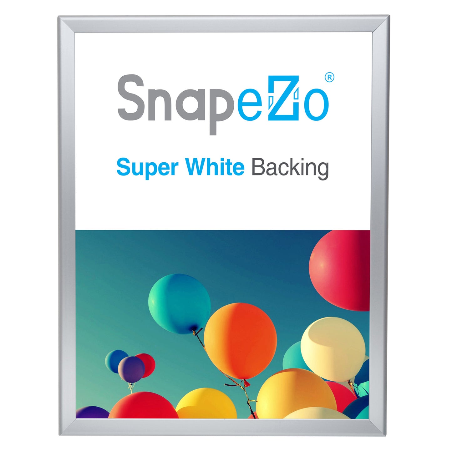 SnapeZo® 30x90 cm Silver Snap Frame - 32MM Width Profile