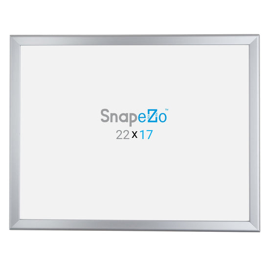 SnapeZo® Marco a presión plateado de 43,18 x 55,88 cm - Perfil de 32 mm