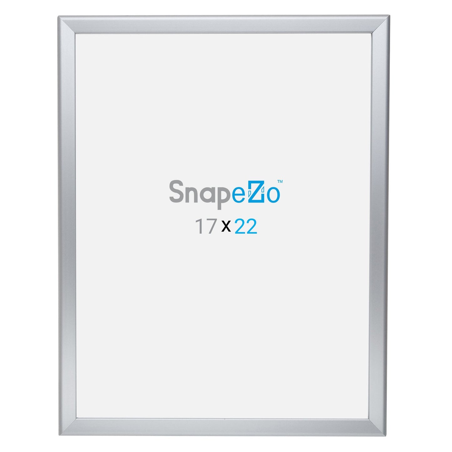 SnapeZo® Marco a presión plateado de 43,18 x 55,88 cm - Perfil de 32 mm