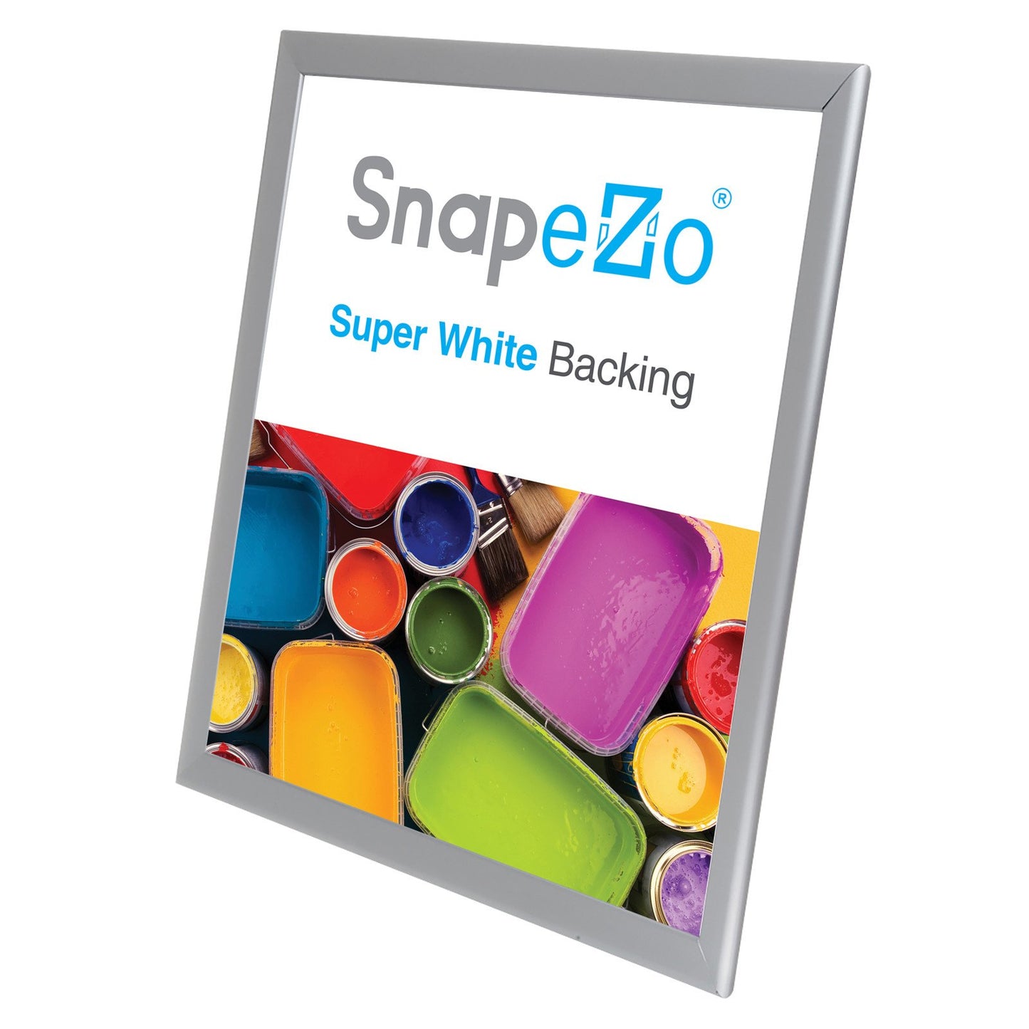 SnapeZo® 43.18 x 55.88 cm Silver Snap Frame - 32MM Profile