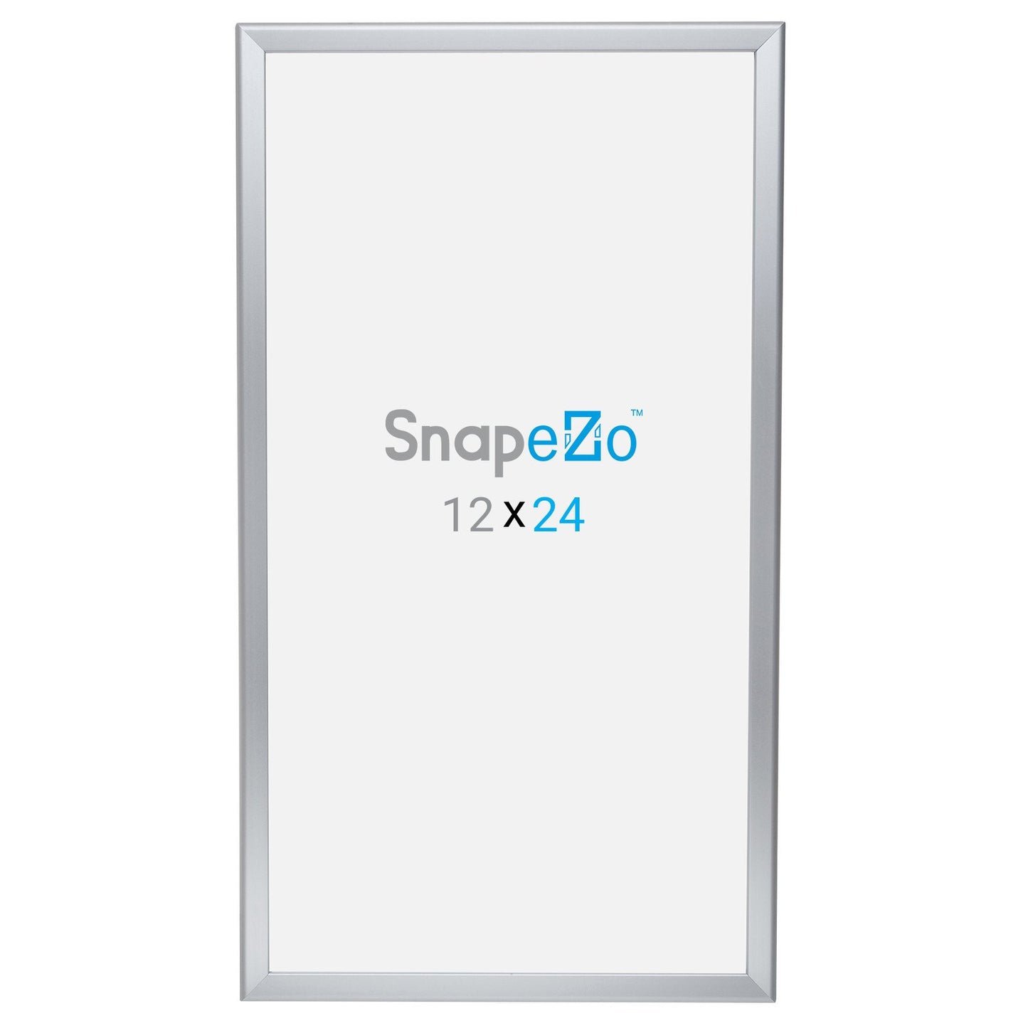 SnapeZo® Marco a presión plateado de 30,48 x 60,96 cm - Perfil de 32 mm