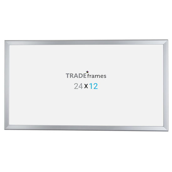 30.48 x 60.96 cm Silver Snap Frame - 32MM Profile