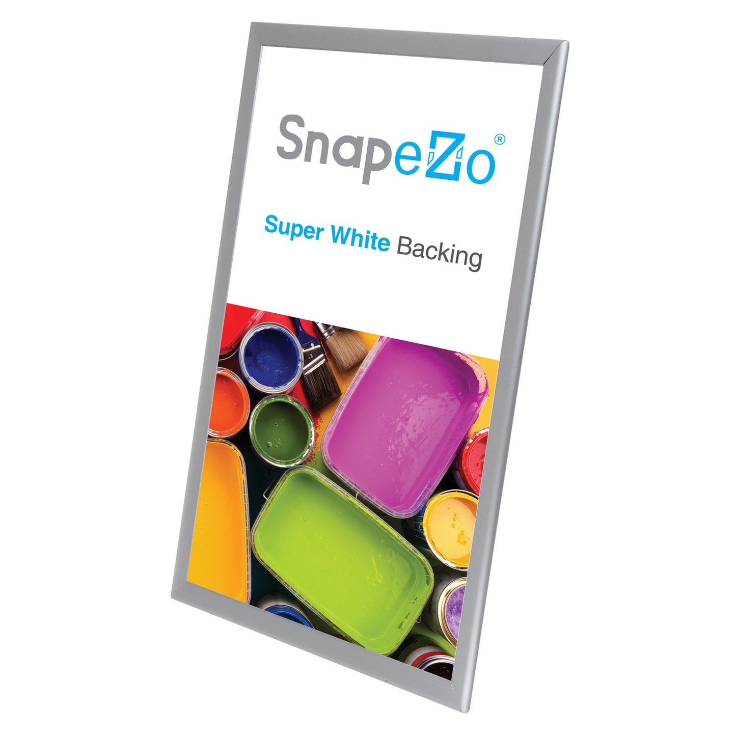 SnapeZo® 30.48 x 60.96 cm Silver Snap Frame - 32MM Profile