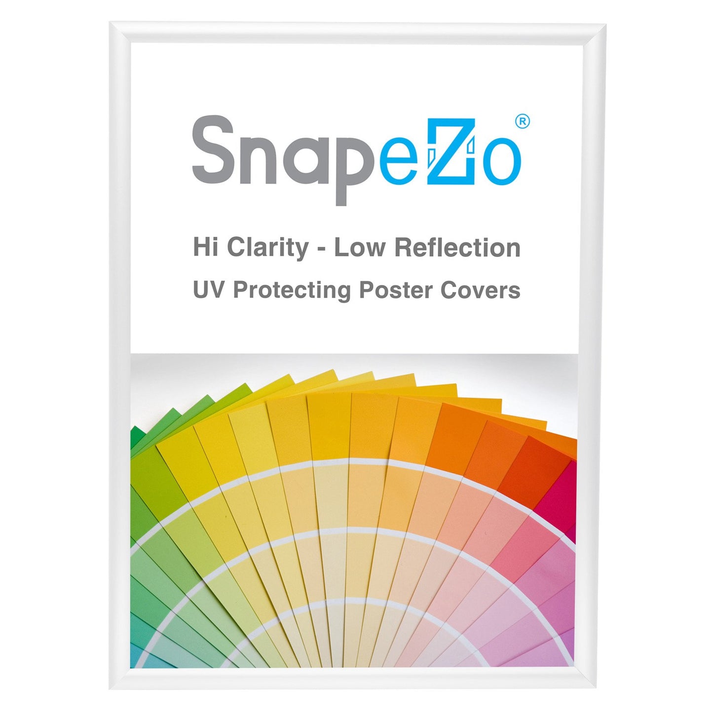 SnapeZo® A2 (59.4 x 42 cm) White Snap Frame - 25MM Profile