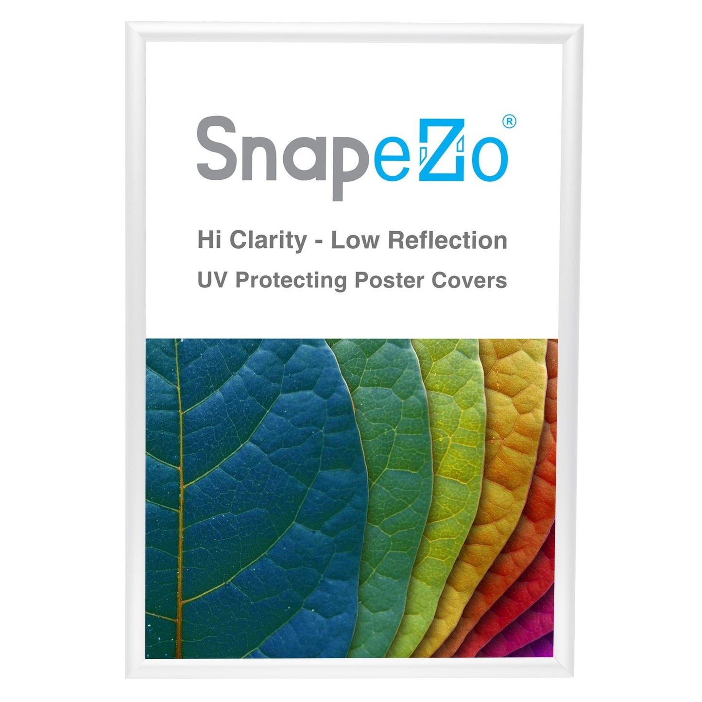 SnapeZo® 60.96 x 91.44 cm White Snap Frame - 25MM Profile