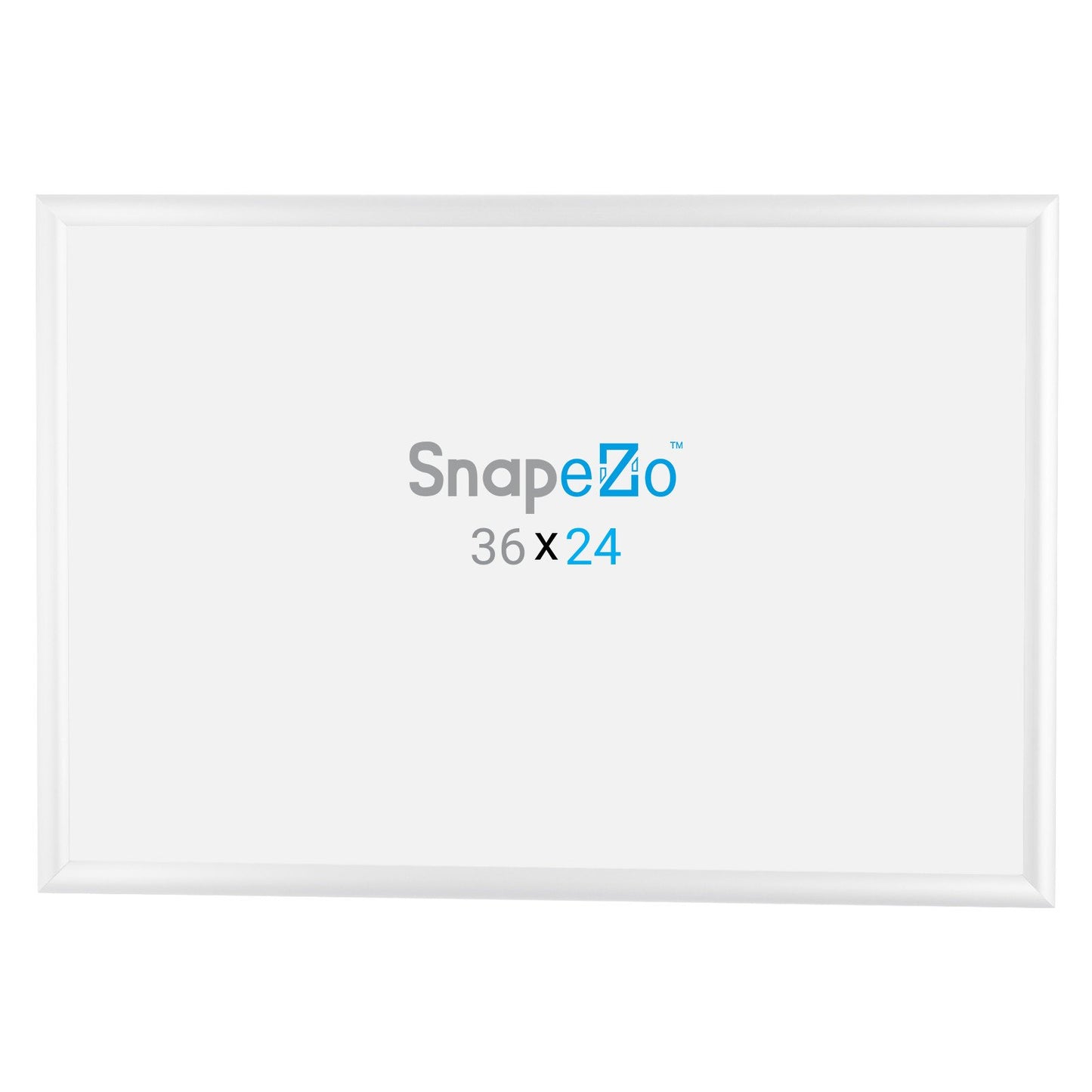 SnapeZo® 60,96 x 91,44 cm Marco a presión blanco - Perfil de 25 mm