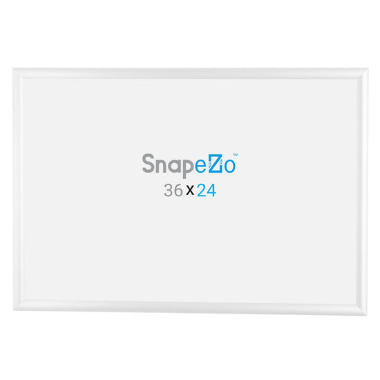 SnapeZo® 60,96 x 91,44 cm Marco a presión blanco - Perfil de 25 mm