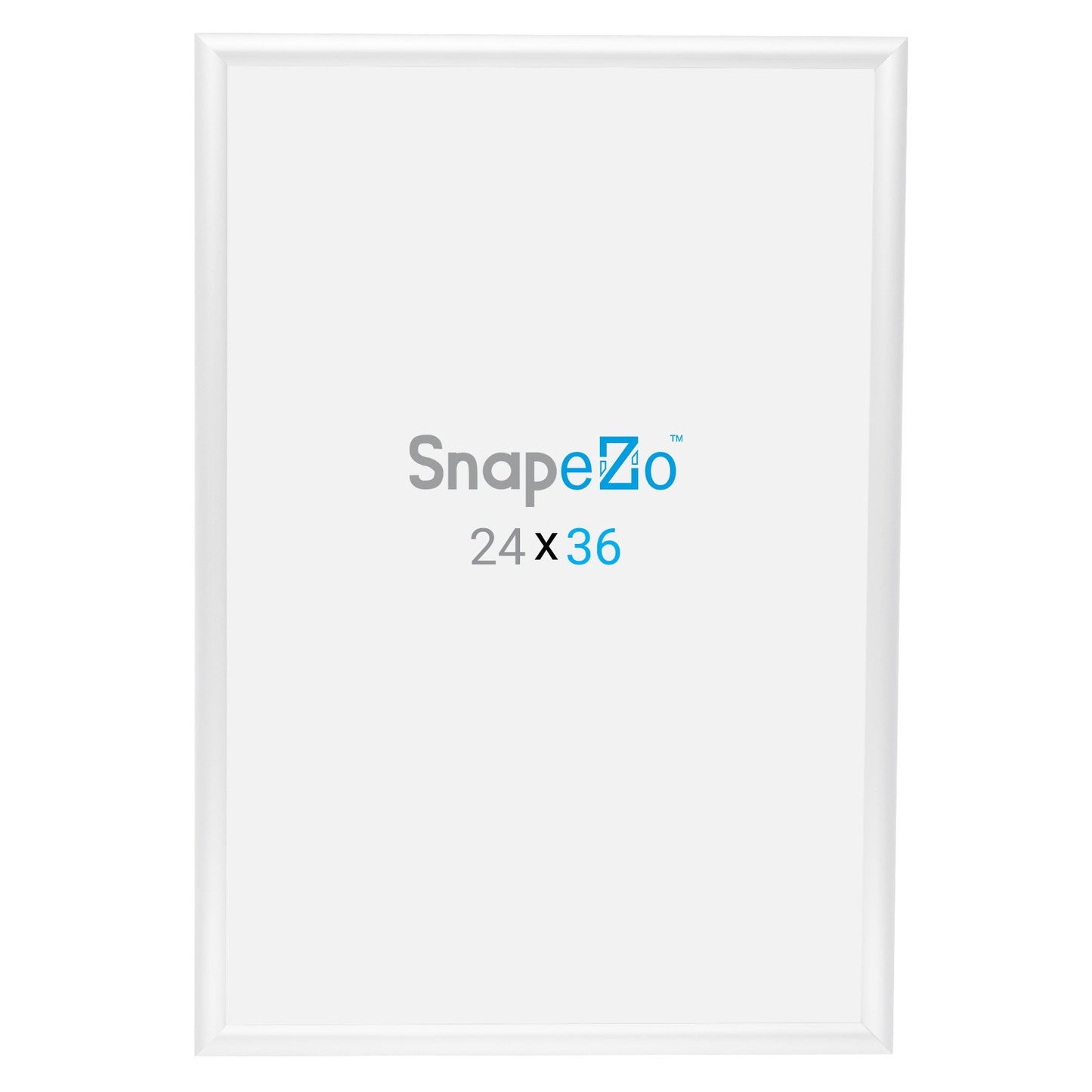 SnapeZo® 60,96 x 91,44 cm Marco a presión blanco - Perfil de 25 mm