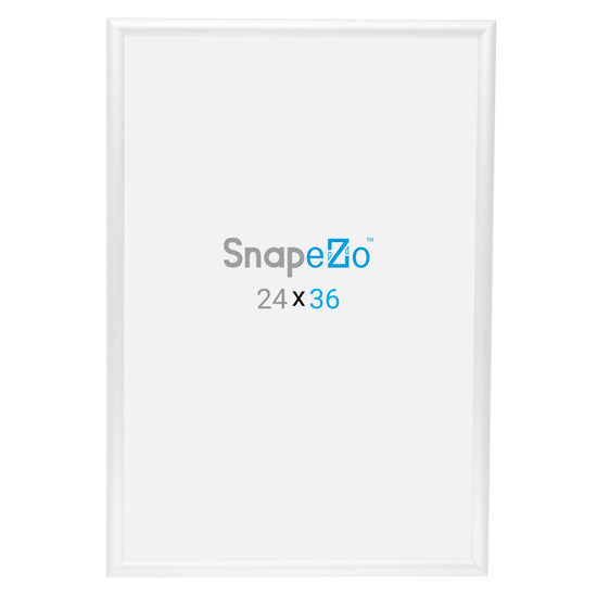 SnapeZo® 60,96 x 91,44 cm Marco a presión blanco - Perfil de 25 mm