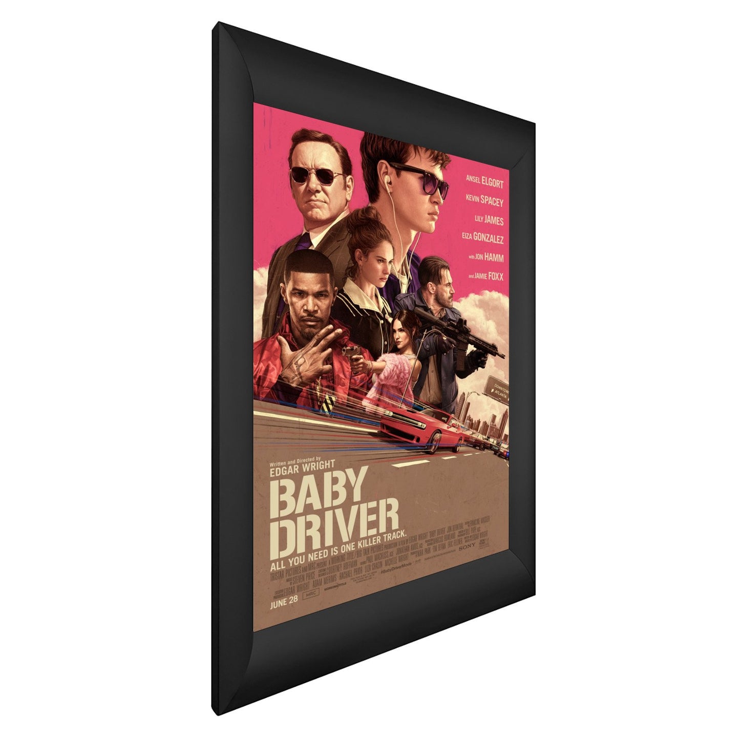 68.58 x 101.60 cm Black Movie Poster Frame 55MM SnapeZo®