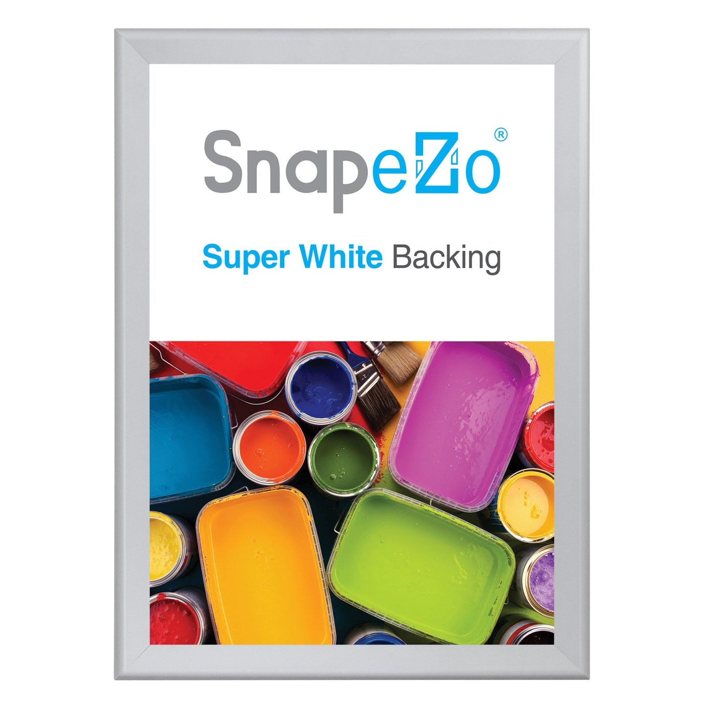 A0 (118.9 x 84.1 cm) Silver Poster Frame 44MM SnapeZo®