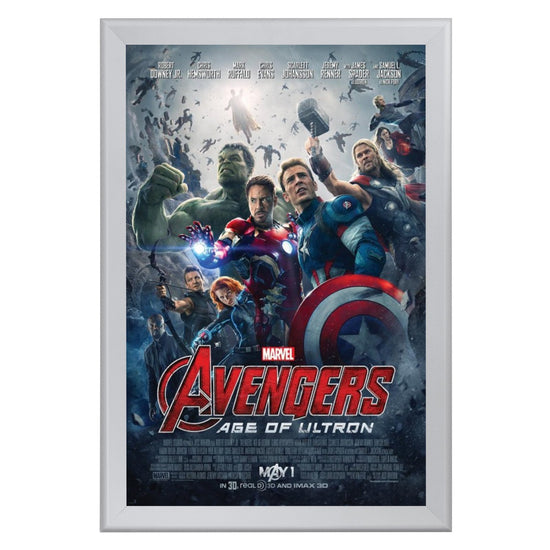 60.96 x 91.44 cm Silver Movie Poster Frame 44MM SnapeZo®