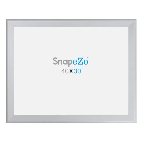 76.20 x 101.60 cm Silver Movie Poster Frame 44MM SnapeZo®