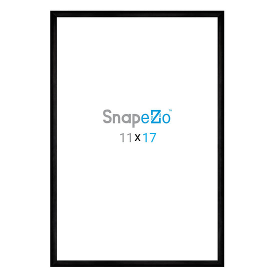 27.94 x 43.18 cm Brushed Black Diploma Frame 25MM SnapeZo®