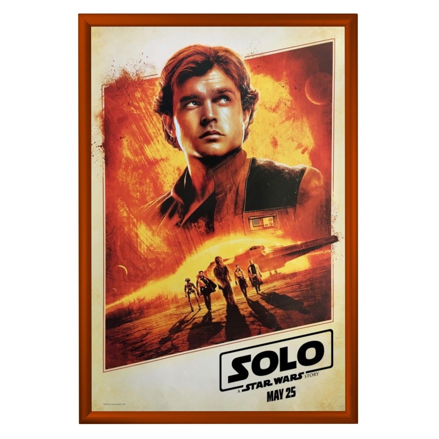 60.96 x 91.44 cm Brown Movie Poster Frame 30MM SnapeZo®