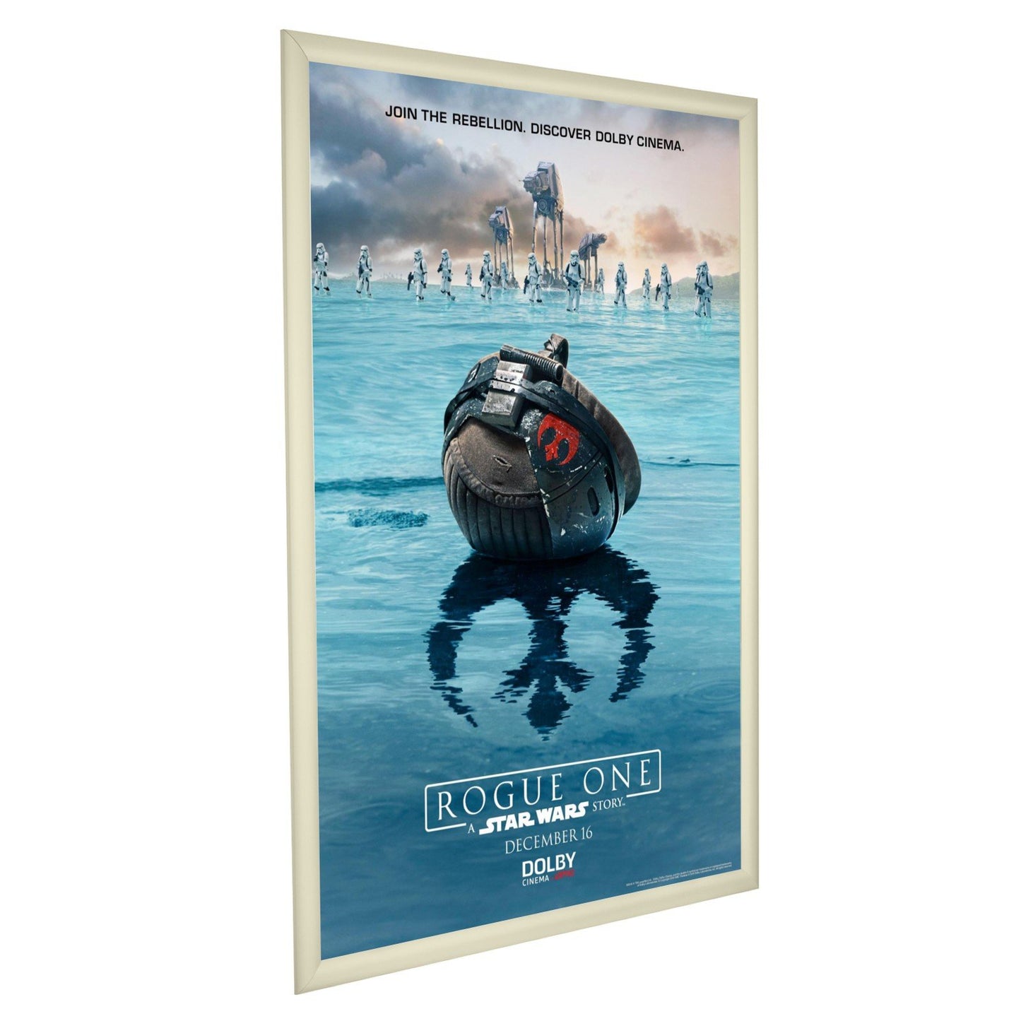 60.96 x 91.44 cm Cream Movie Poster Frame 30MM SnapeZo®