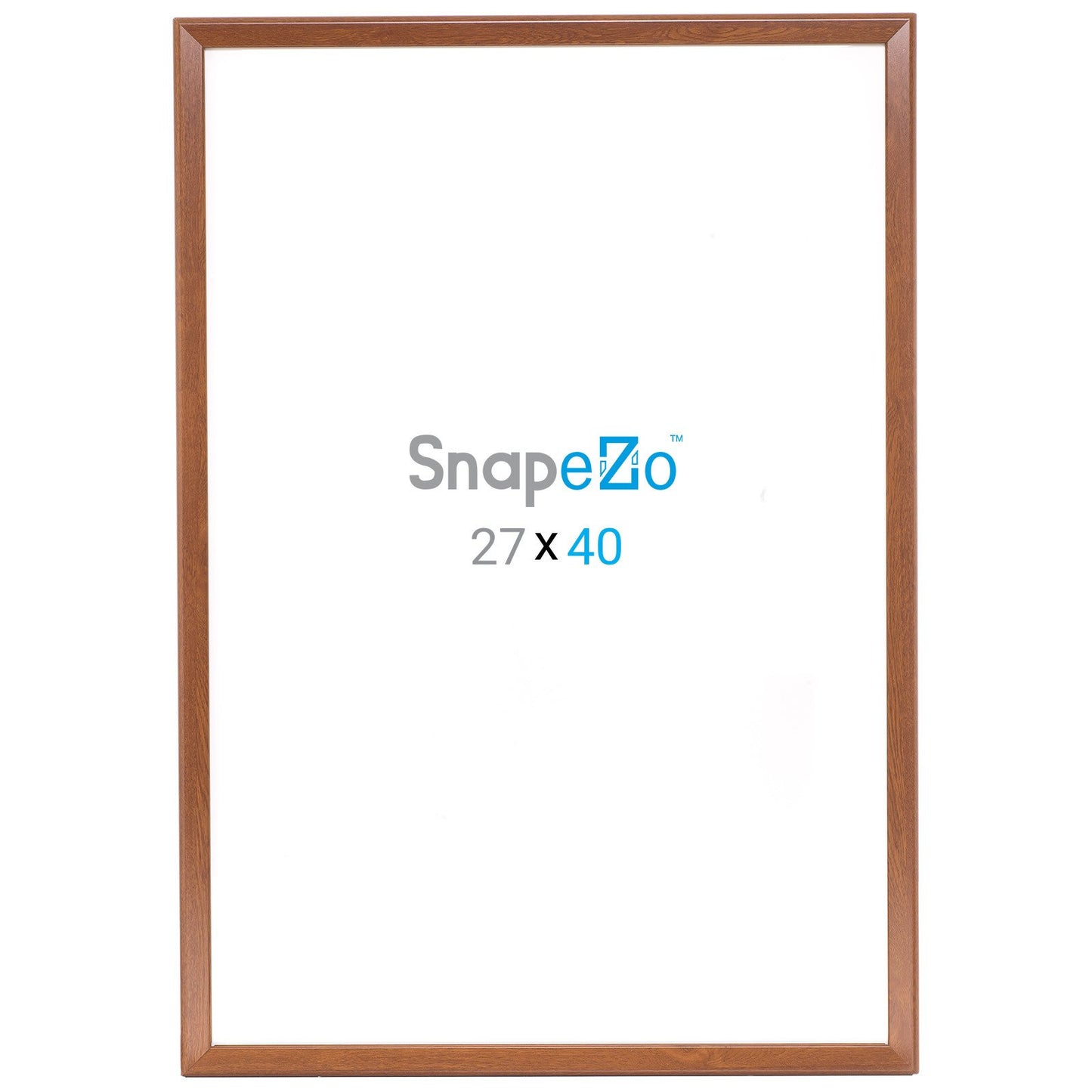 68.58 x 101.60 cm Filmplakatrahmen aus dunklem Holz 32 mm SnapeZo®