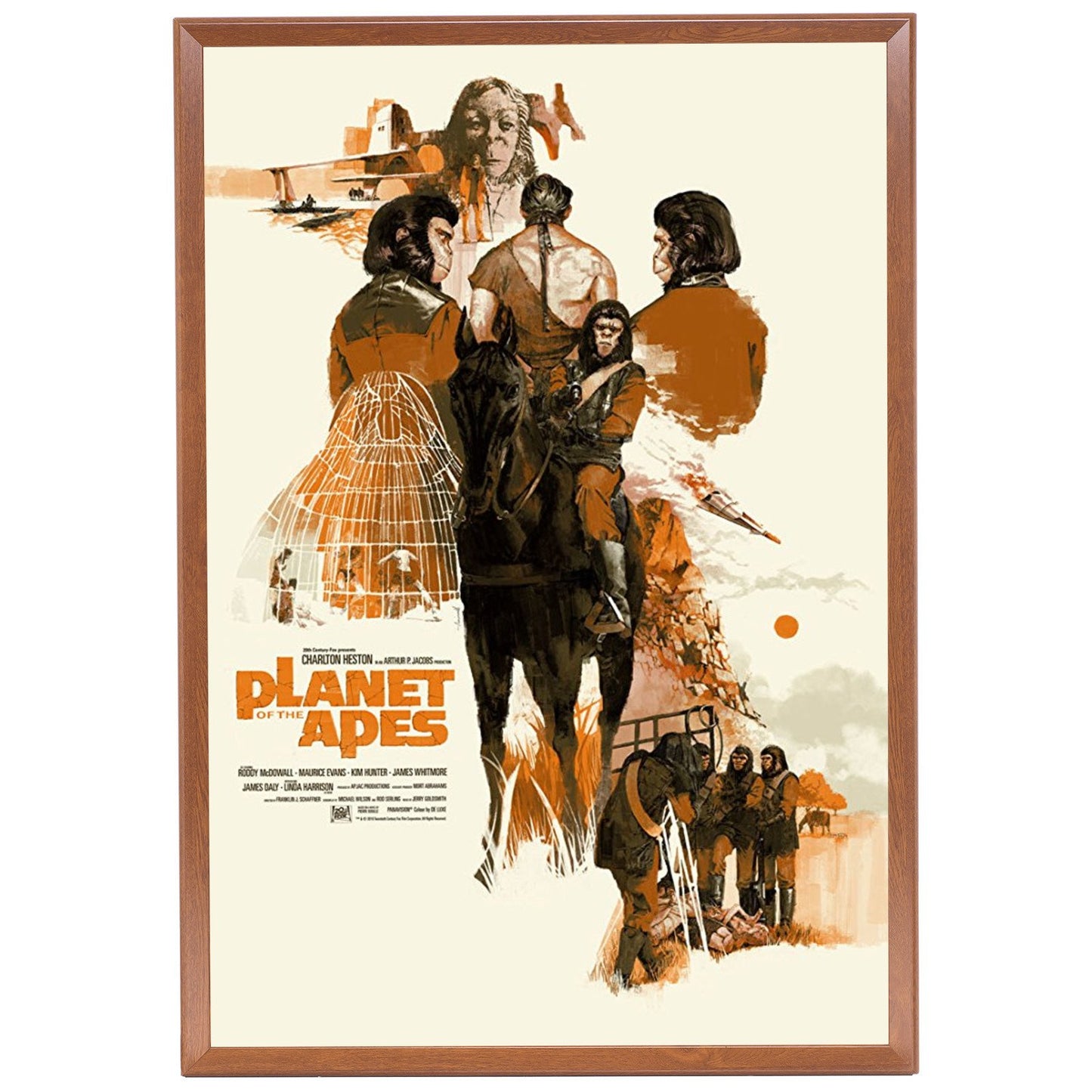 68,58 x 104,14 cm Marco de póster de película de madera oscura 32MM SnapeZo®