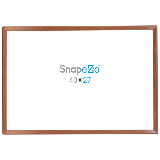 68.58 x 101.60 cm Filmplakatrahmen aus dunklem Holz 32 mm SnapeZo®