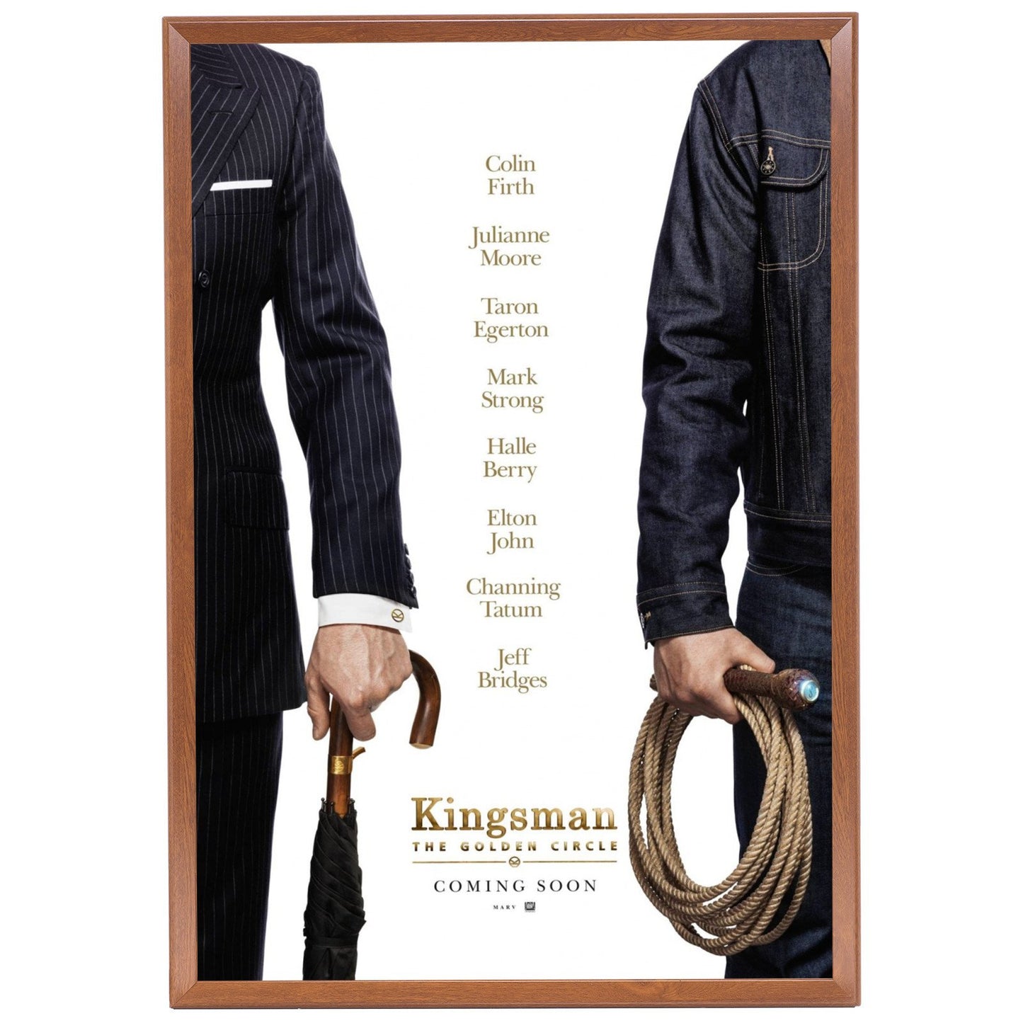 60.96 x 91.44 cm Dark Wood Movie Poster Frame 32MM SnapeZo®