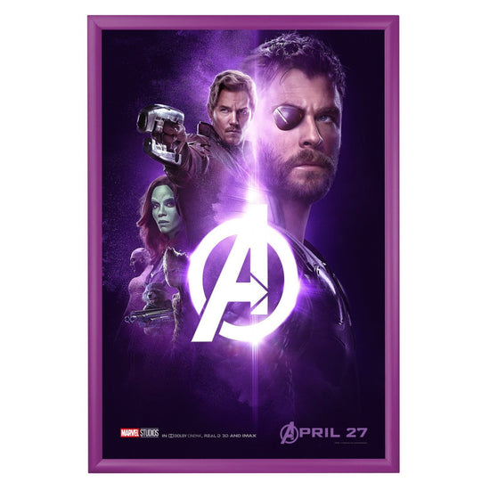 60.96 x 91.44 cm Purple Movie Poster Frame 30MM SnapeZo®