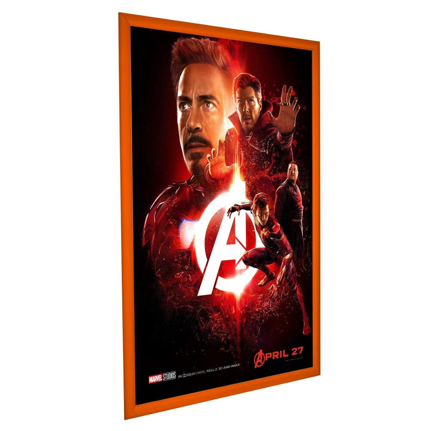 60.96 x 91.44 cm Orange Movie Poster Frame 30MM SnapeZo®