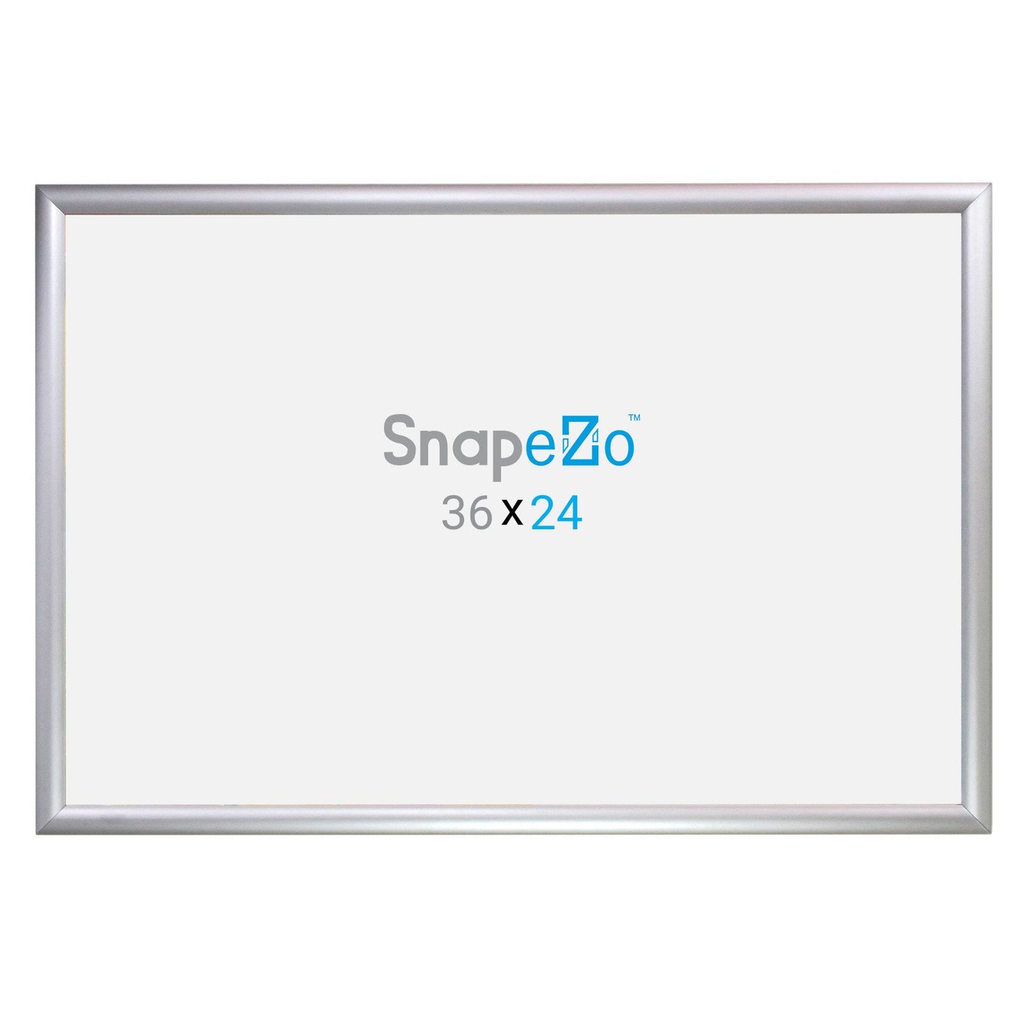 SnapeZo® Marco a presión plateado de 60,96 x 91,44 cm - Perfil de 30 mm