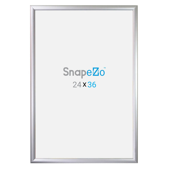 SnapeZo® Marco a presión plateado de 60,96 x 91,44 cm - Perfil de 30 mm