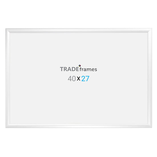 68.58 x 101.60 cm White Snap Frame - 30MM Profile