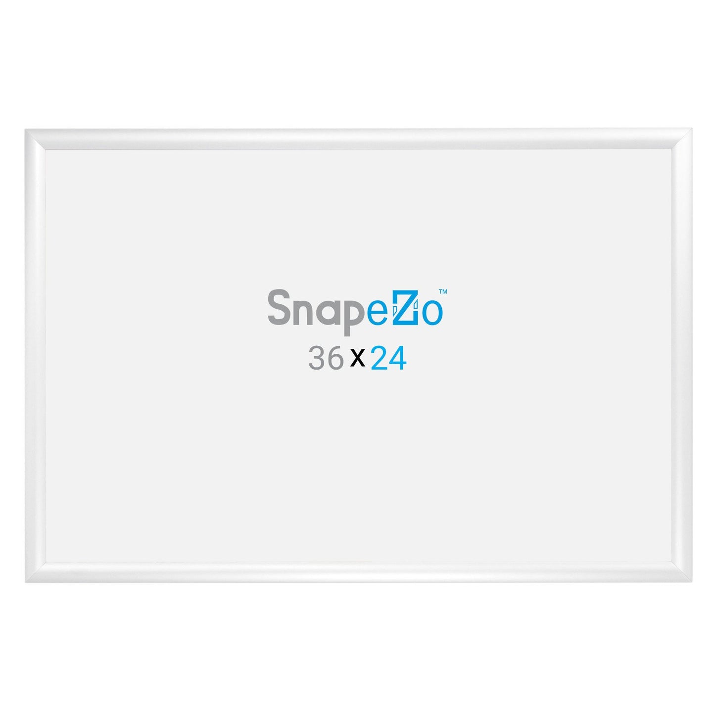 SnapeZo® 60,96 x 91,44 cm Marco a presión blanco - Perfil de 30 mm