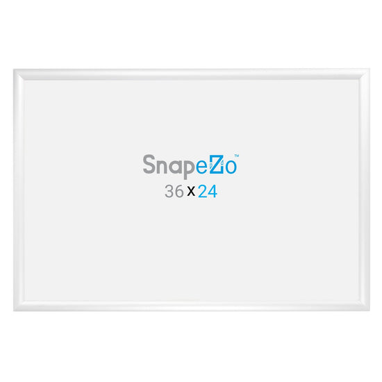 SnapeZo® 60,96 x 91,44 cm Marco a presión blanco - Perfil de 30 mm