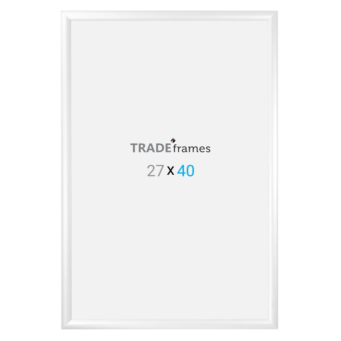 68.58 x 101.60 cm White Snap Frame - 30MM Profile