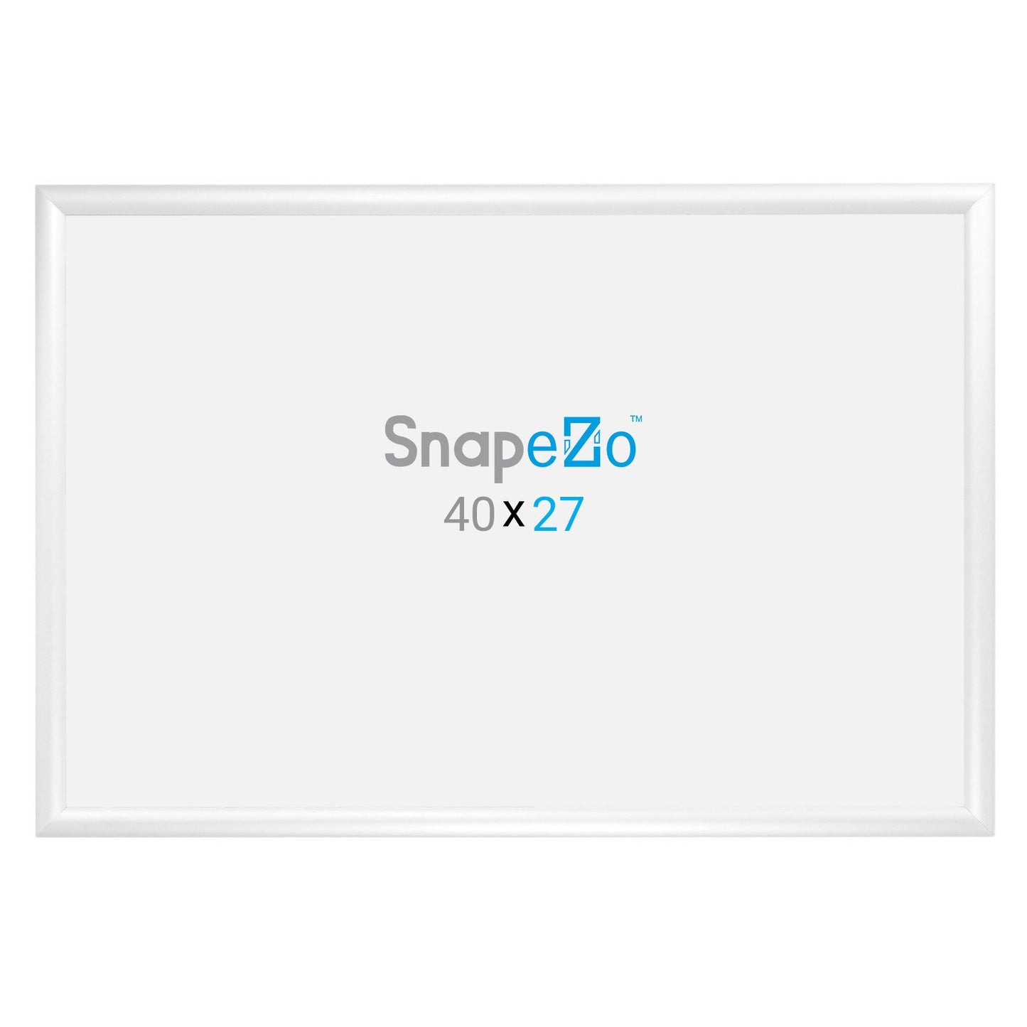 SnapeZo® 68.58 x 101.60 cm White Snap Frame - 30MM Profile